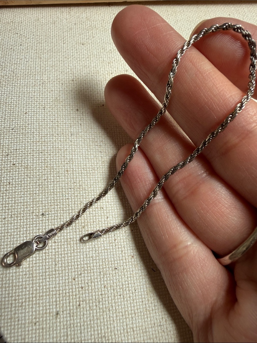 Classic Sterling Silver 925 7in Rope Chain Bracelet - Picture 8 of 8